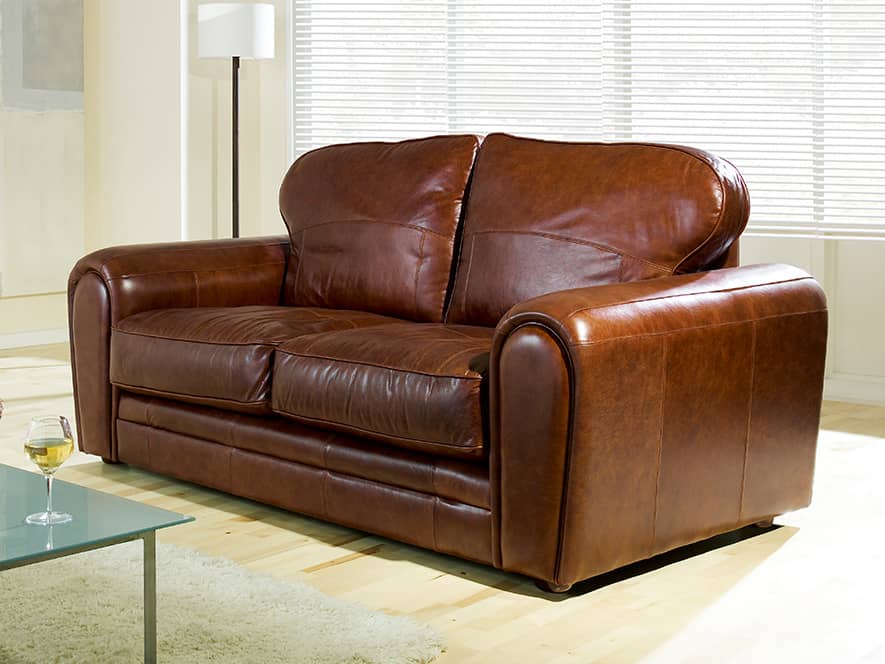 Chicago Leather Sofa The English Interiors Company