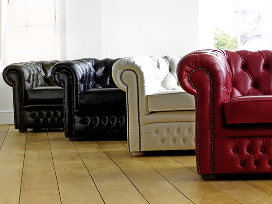 Darlington Red Chesterfield Sofa The English Interiors Company