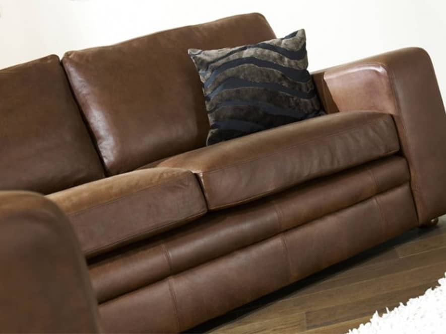 Abbey Leather Corner Settee The English Interiors Company
