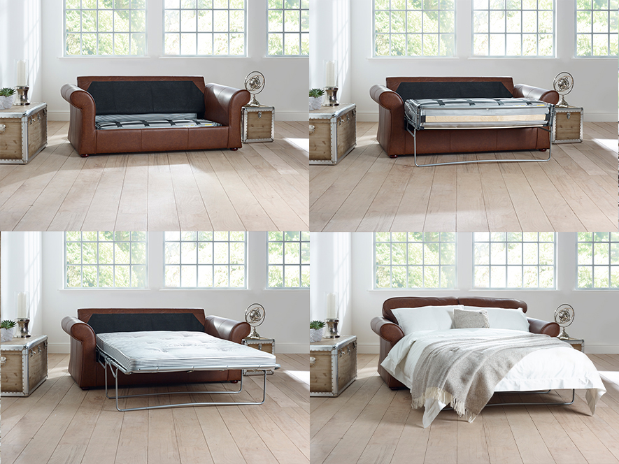 Chicago Leather Sofa Bed The English Interior Company
