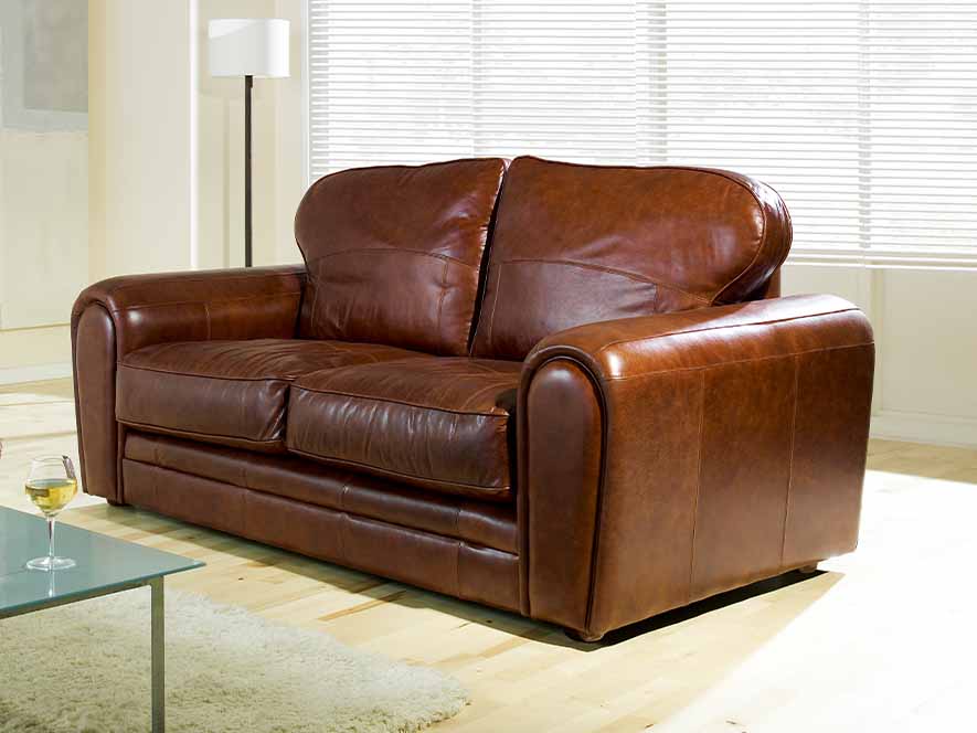 Chicago Leather Sofa Bed The English Interior Company