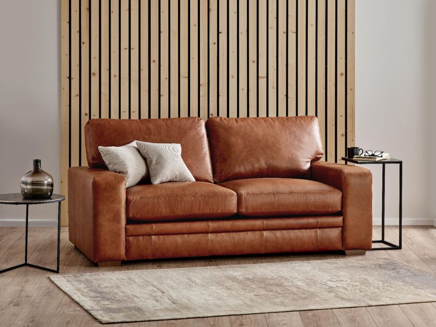 Abbey Leather 2.5 Seater Sofa Bed