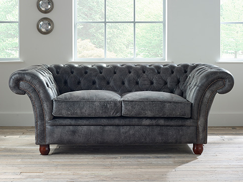 Calvert Leather Chesterfield Sofa