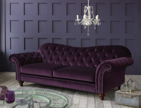 Crompton Vintage Fabric Sofa 