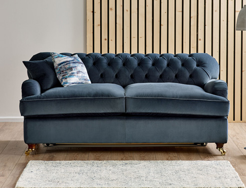 Harris Fabric Chesterfield Sofa