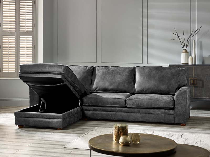 Liberty Leather Storage Chaise