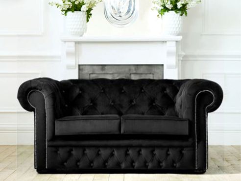 Fabric Chesterfield Sofabed 3 Seater