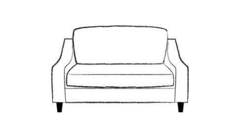 Hildred Fabric Sofa Bed Loveseat