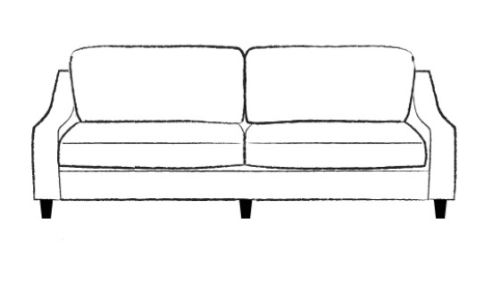Hildred Fabric Sofa Bed 3.5 Seater