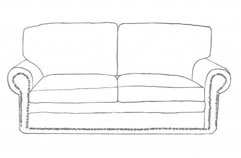 Portland Leather 3 Seater Sofa