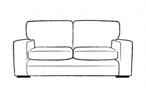 Abbey Fabric Sofa Bed 3 Seater