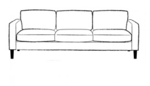 Drake Nordic 4 Seater Sofa