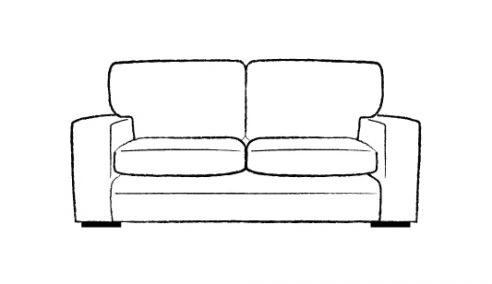 Abbey Fabric Lounge Sofa 3.5 Seater
