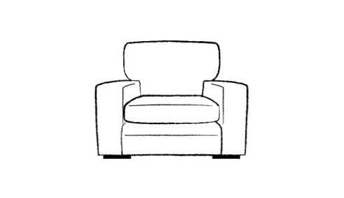 Abbey Fabric Lounge Sofa 1.5 Seater