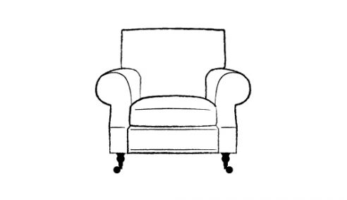 Arlington Traditional Fabric Sofa Chair