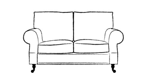 Arlington Studded Leather Sofa 2 Seater