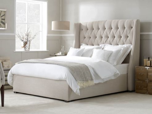 Austen Buttoned King Bed