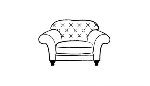Crompton Vintage Fabric Sofa Chair