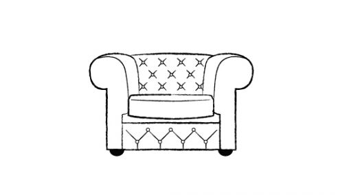 Darlington Fabric Chesterfield Sofa Chair