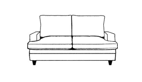 Everest Fabric Sofa Bed 2.5 Seater