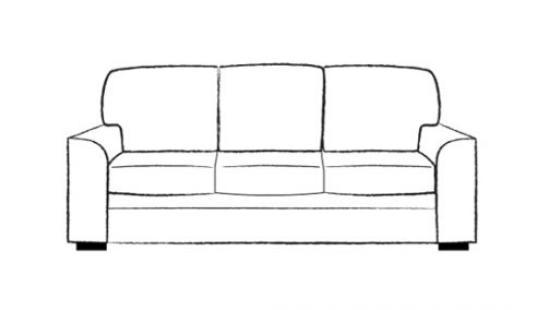 Liberty Leather Sofa 4 Seater