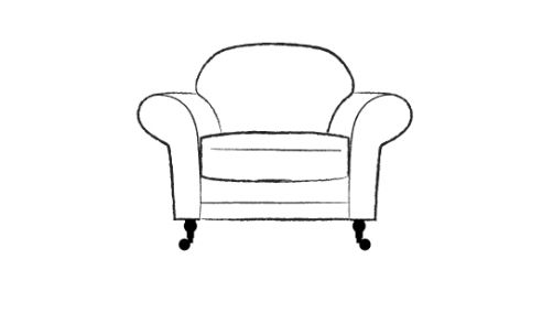 Rochester Designer Fabric Sofa Chair