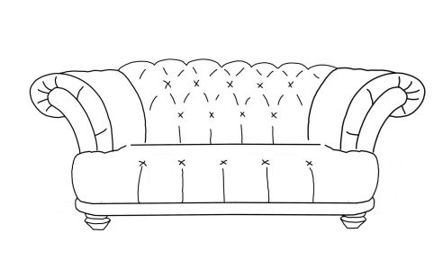 St Edmund Fabric Sofa 3 Seater