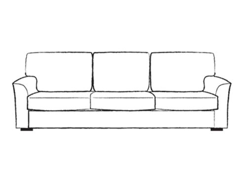 Torino Comfy Leather Sofa 4 Seater