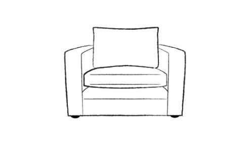 Trafalgar Small Fabric Sofa Chair