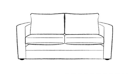 Trafalgar Small Fabric Sofa 2 Seater